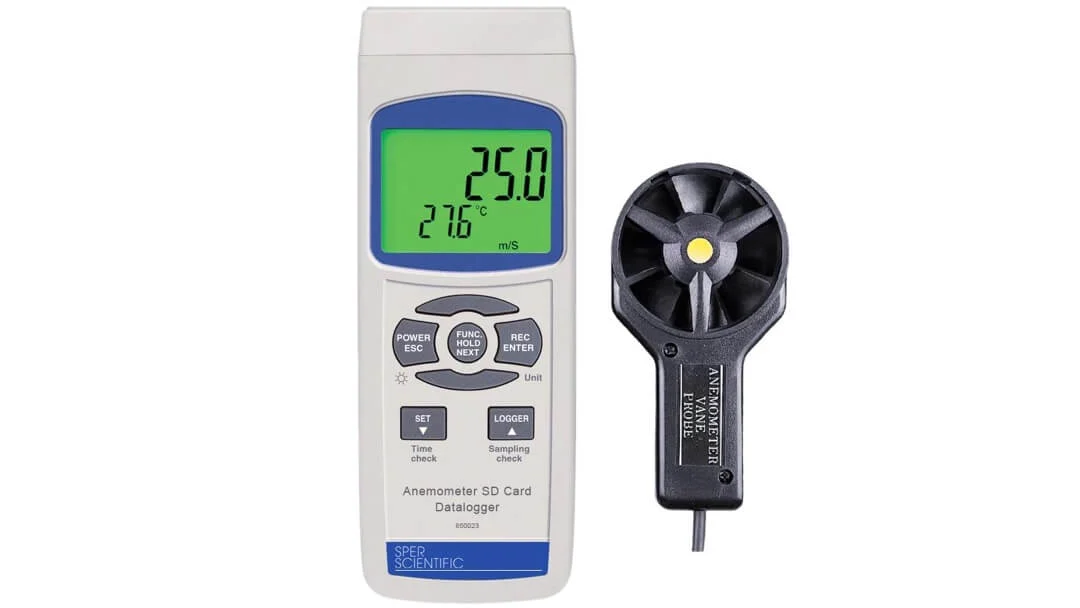 Datalog 850023 Anemometer and Temperature Meter - Sper Scientific