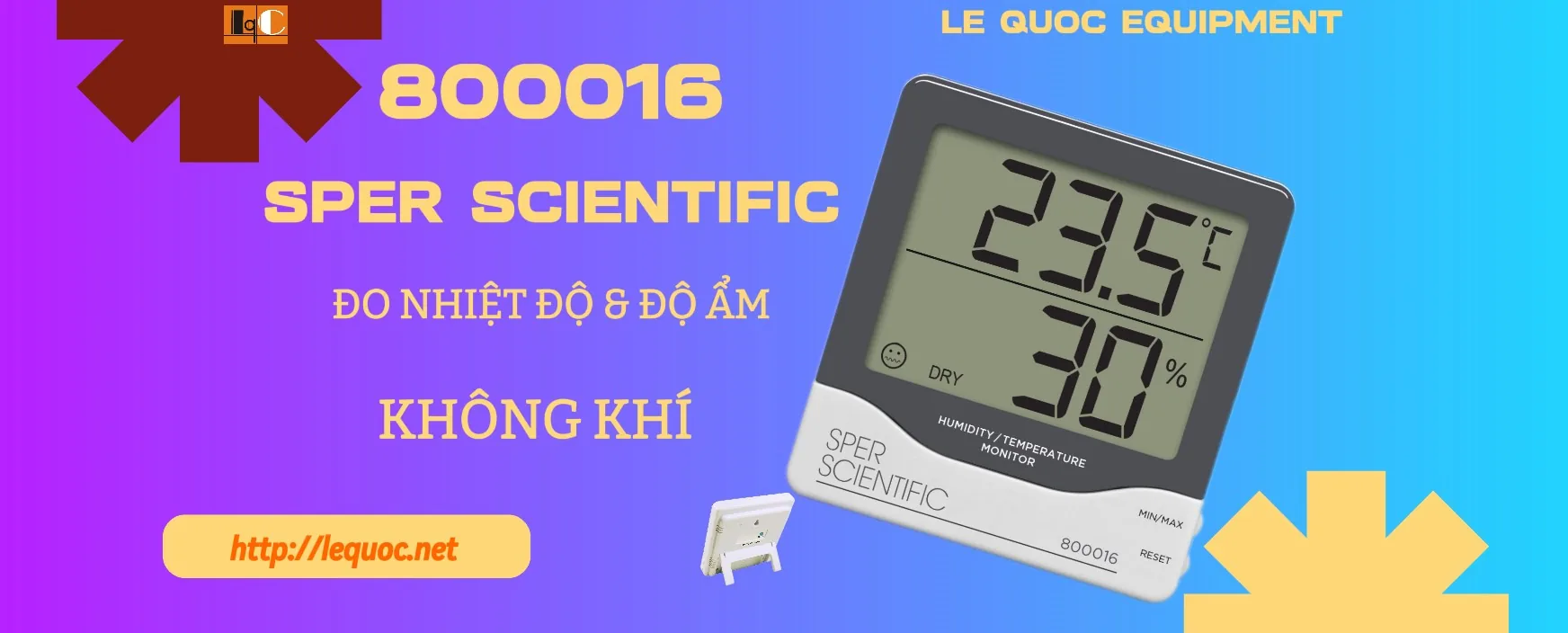 Khám Phá Nhiệt Kế Đo Nhiệt Độ Phòng 800016 từ Sper Scientific: Công Cụ Chính Xác và Đa Năng