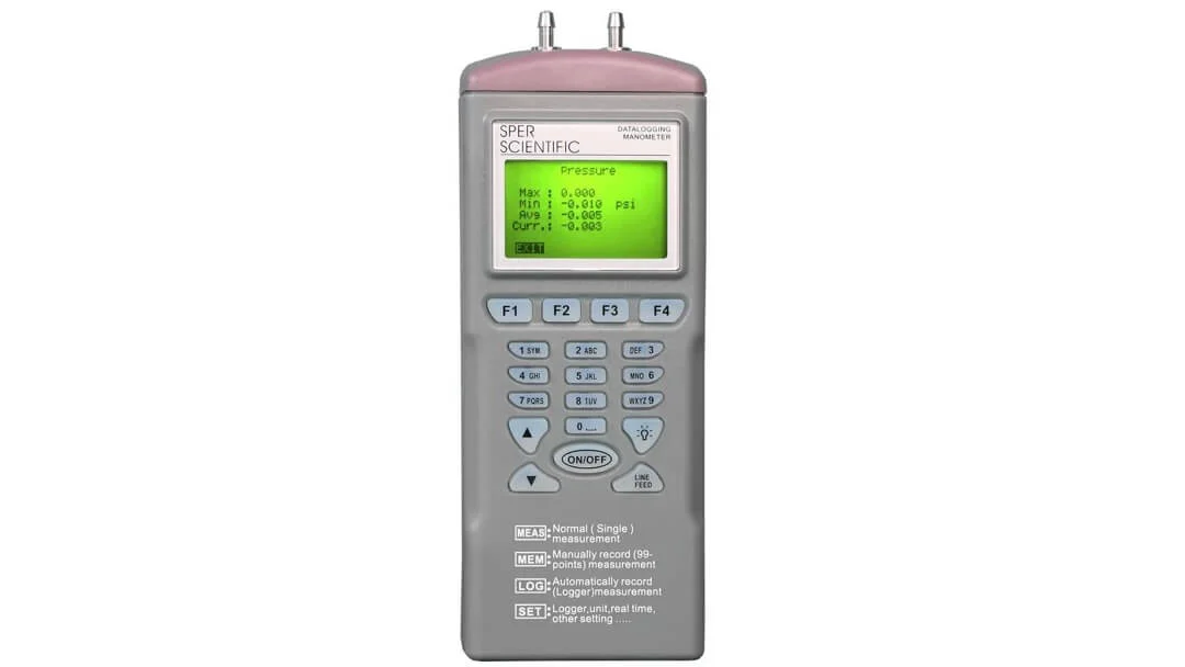 Differential Pressure Meter, Datalog, Handheld - 840086 - Sper Scientific