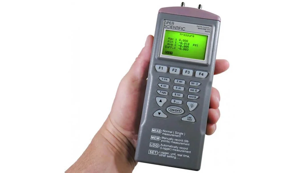 Differential Pressure Meter, Datalog, Handheld - 840086 - Sper Scientific - Image 3 | Le Quoc Equipment