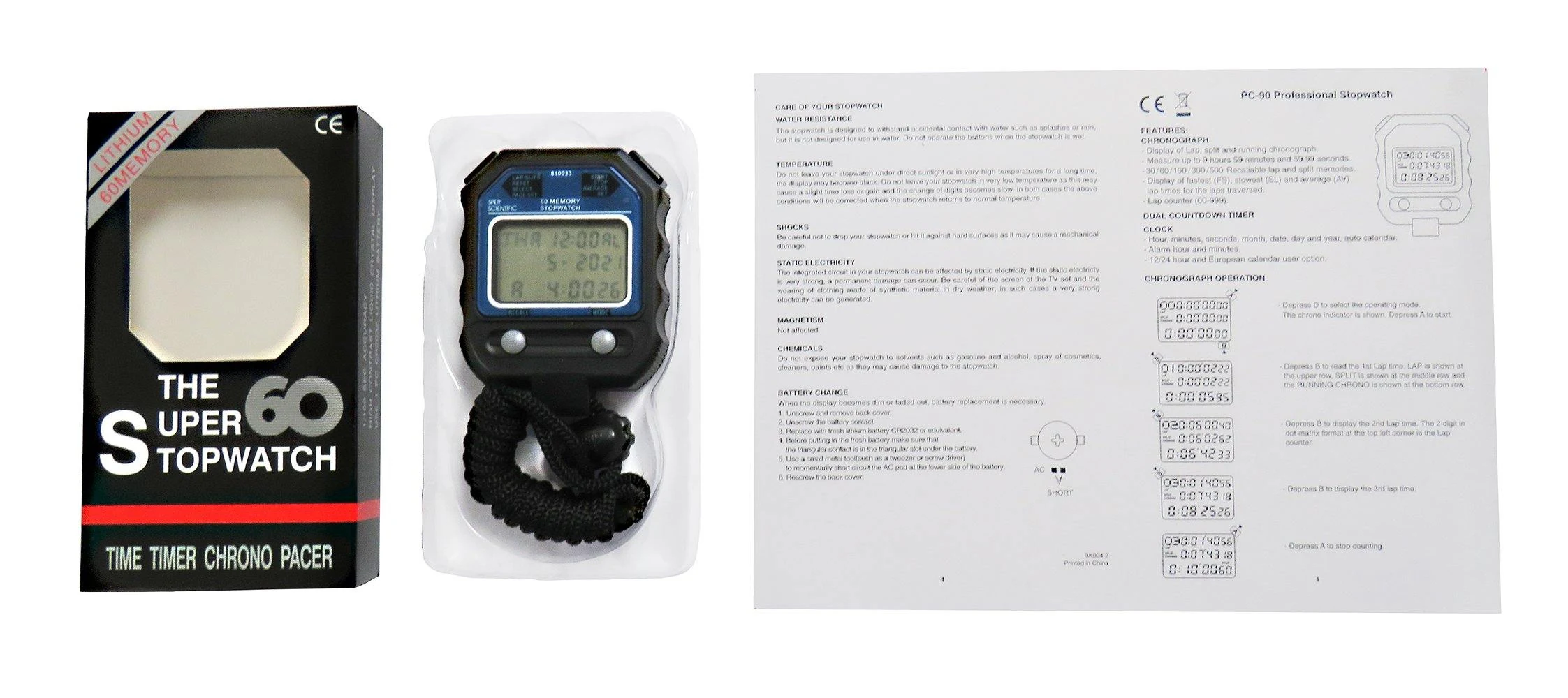 60-Memory Stopwatch 810033 - Sper Scientific - Ảnh 4 | Le Quoc Equipment