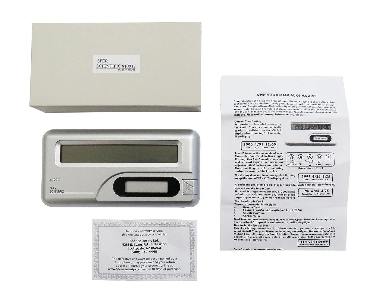 Long Range Digital Project Timer 810017 - Sper Scientific - Ảnh 4 | Le Quoc Equipment