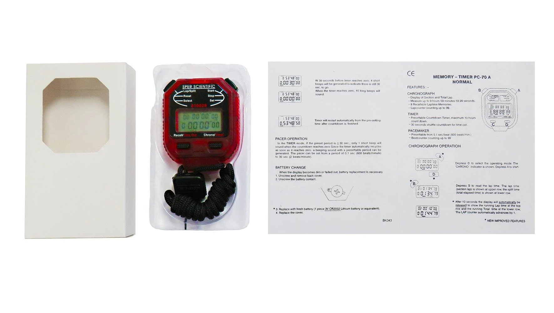Observational Research Stopwatch 810029AR - Sper Scientific - Ảnh 4 | Le Quoc Equipment