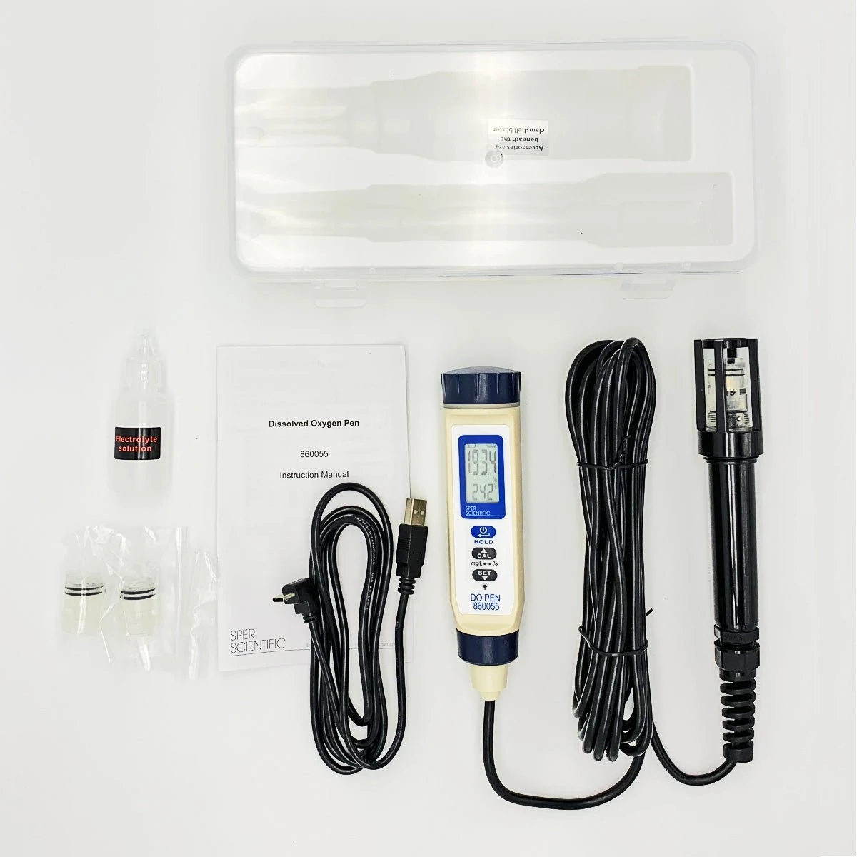 Rechargeable Dissolved Oxygen Pen with 5 Meter Cable 860055 - Sper Scientific - Ảnh 4 | Le Quoc Equipment