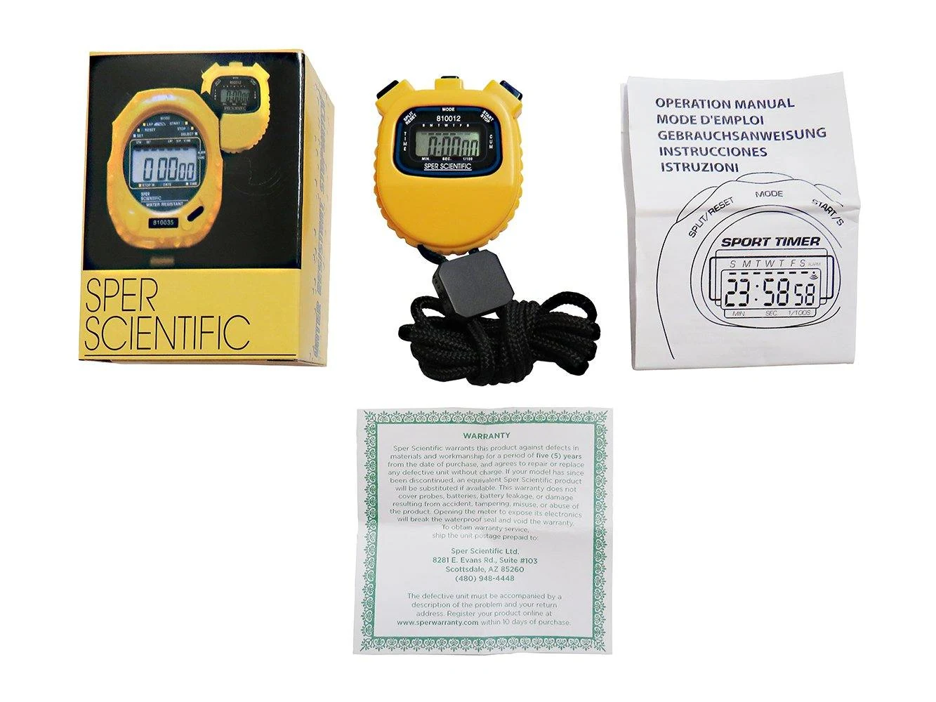 Water Resistant Stopwatch 810012 - Sper Scientific - Ảnh 3 | Le Quoc Equipment