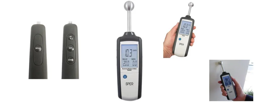 Máy đo độ ẩm vật liệu bằng siêu âm 850002 - Sper Scientific - Hướng dẫn sử dụng.