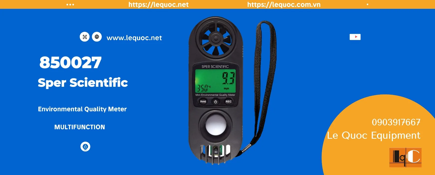HDSD - Hướng dẫn sử dụng - Máy đo đa chỉ tiêu không khí - 800027 - Sper Scientific