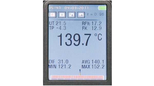 Camera đo nhiệt độ FIRT 1000 Datavision Geo-Fennel màn hình 2