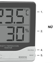 Tổng quan Nhiệt kế đo nhiệt độ phòng 800016 - Sper Scientific - Hướng dẫn sử dụng - HDSD.