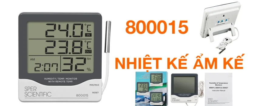 Nhiệt ẩm kế 800015 Sper Scientific | Nhiệt kế đo phòng - Le Quoc Equipment - Blog