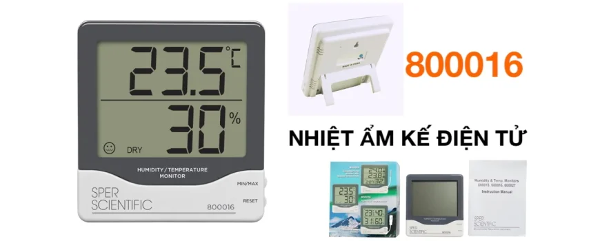 Nhiệt kế đo nhiệt độ phòng 800016 Sper Scientific - Cách chọn và top máy tốt nhất.